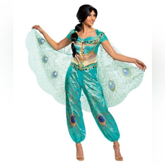 Disney Other - Official Registered DISNEY JASMINE Adult HALLOWEEN Costume Party Genie Aladdin